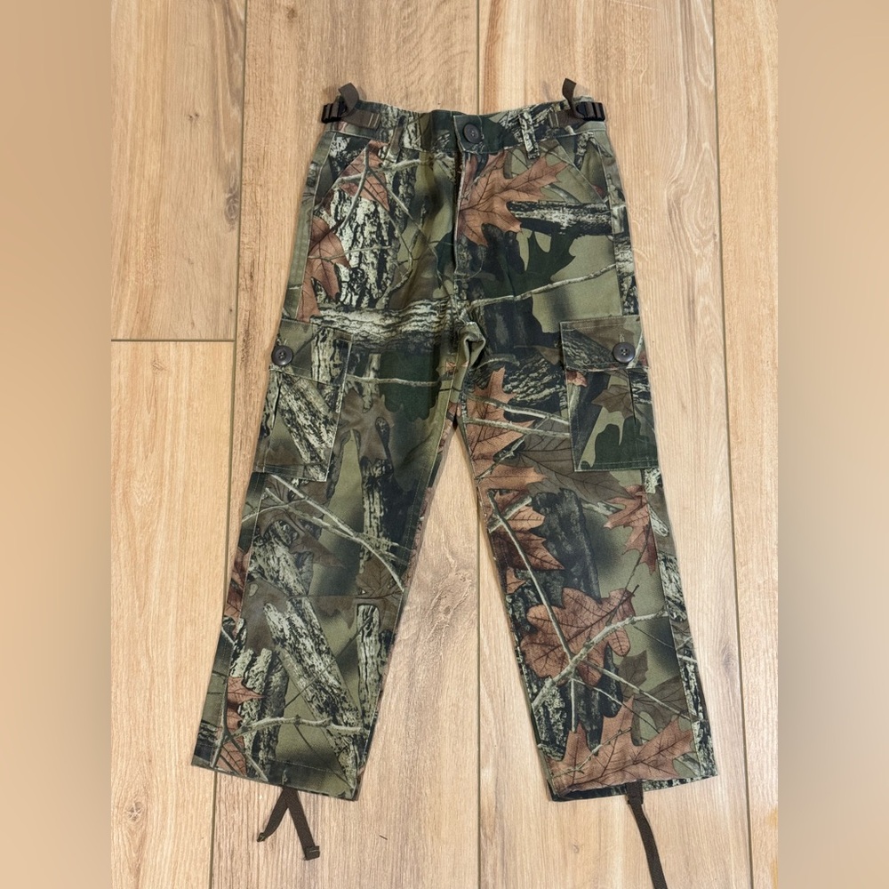 TrailCrest Boys Camp Hunting Pants 6 Pocket Cargo Pants Youth XS